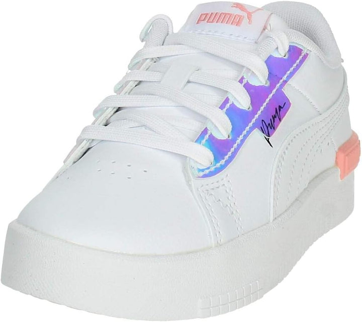 PUMA Mädchen Jada Crystal Wings Ps Sneaker 28 EU Puma White Peach Smoothie Puma Black, 28 EU Puma Wh