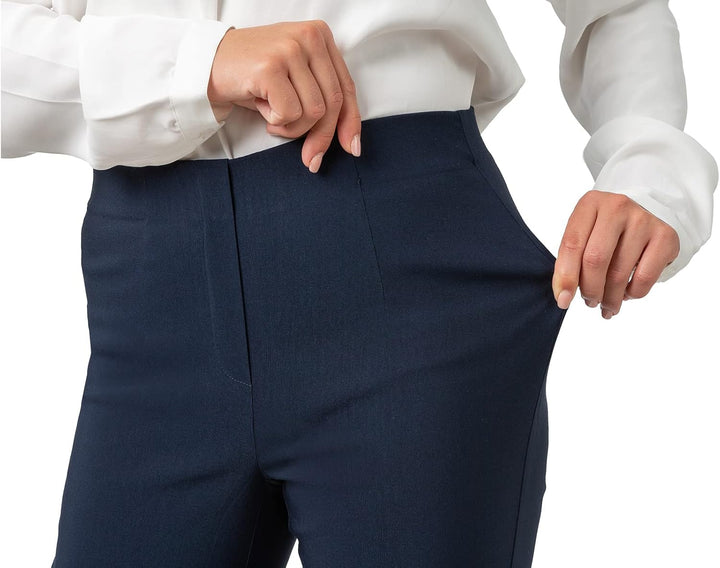 Gio Milano, Gio-Gabi, super Stretch Hose mit geradem Bein ohne Verschluss 36 Kurz Schwarz, 36 Kurz S