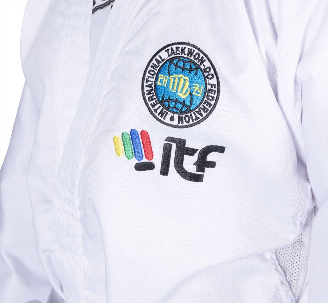 TOP TEN Taekwond-Do Dobok „De-Luxe“ (ITF Approved) 190 cm Weiss, 190 cm Weiss