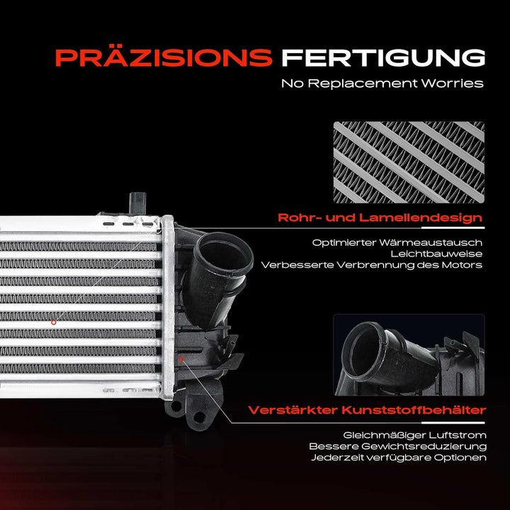 Frankberg Ladeluftkühler Kompatibel mit A2 8Z0 1.2L 1.4L 2000-2005 Replace