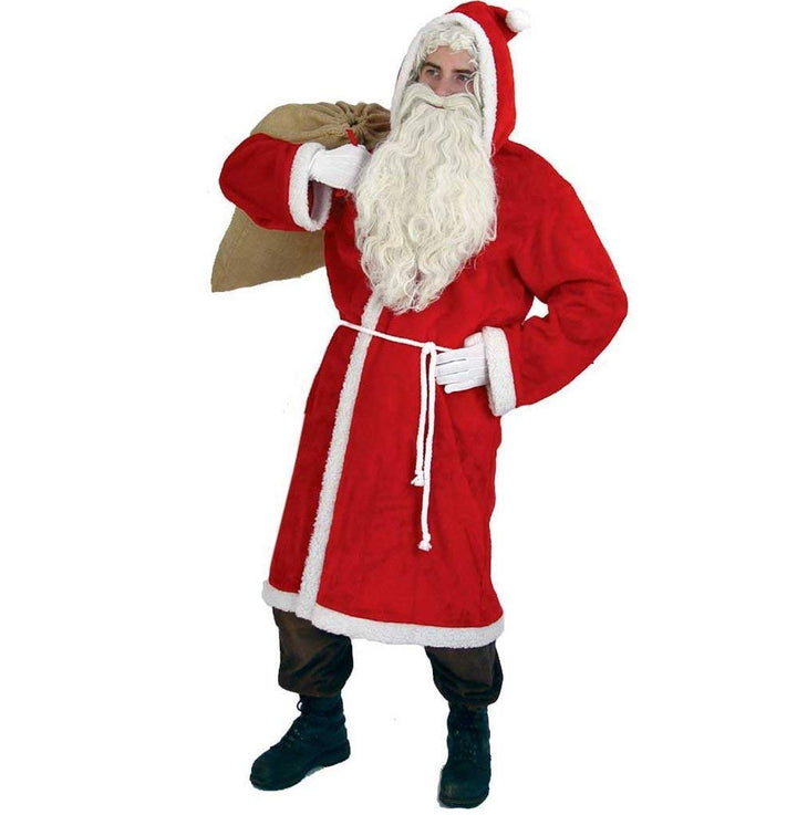 KarnevalsTeufel Nikolausmantel aus Plüsch für Erwachsene, Weihnachten, Weihnachtsmann
