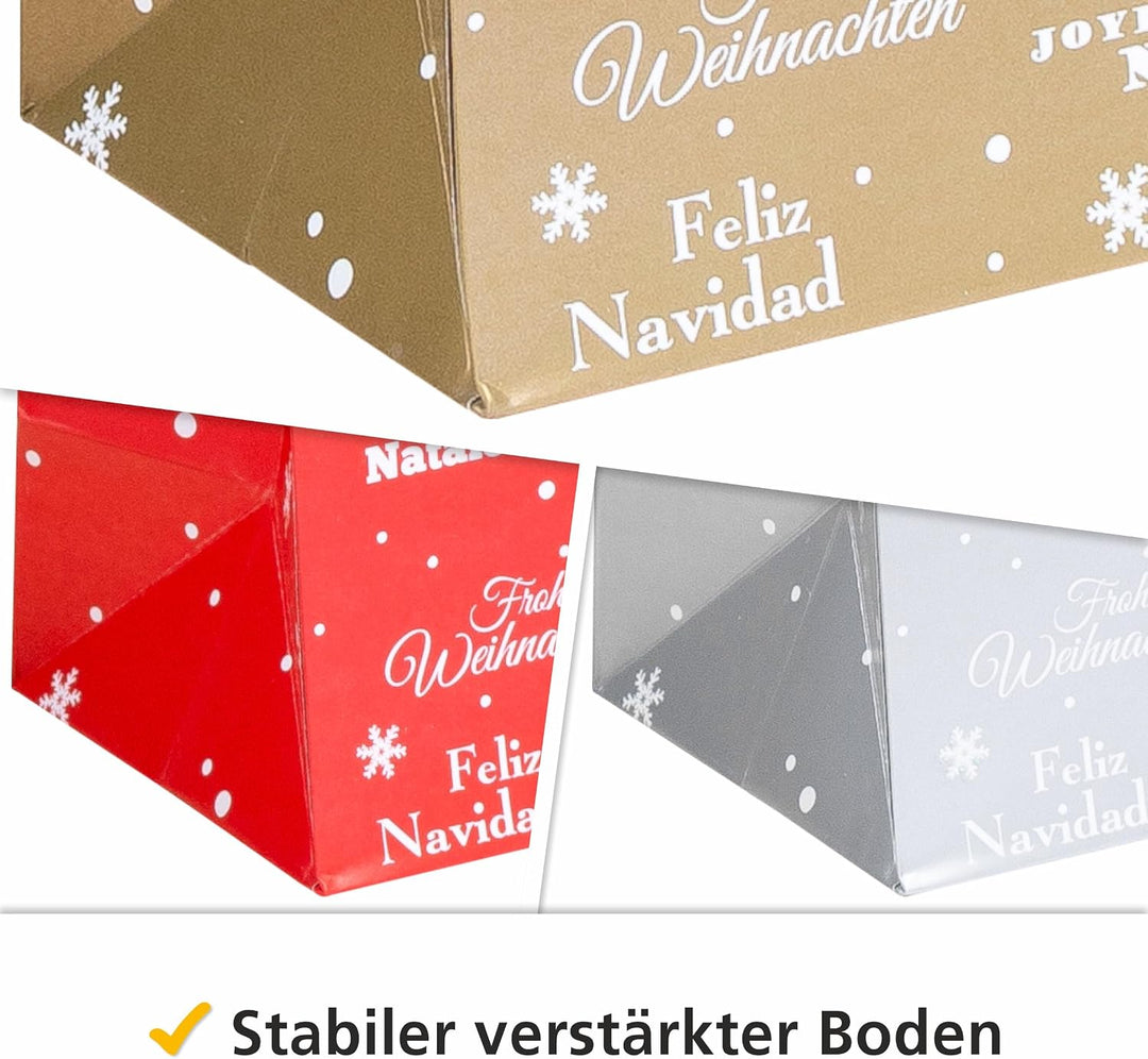 HEKU Geschenktaschen-Set, Glitter &