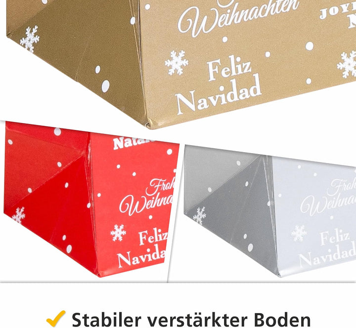 HEKU Geschenktaschen-Set, Glitter &