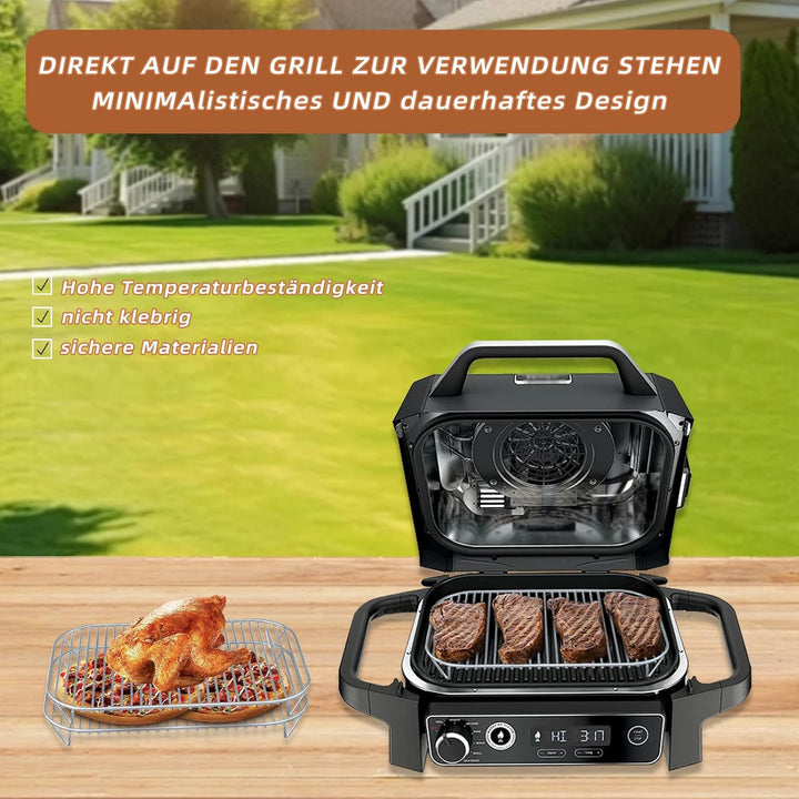 1Stück Grill für Ninja Woodfire,Edelstahl Grillrost Kompatibel Mit Ninja Outdoor Grill &amp; Smoker,Elek