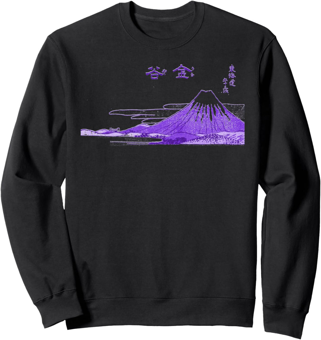 Berühmte Klassische Japanische Kunst Hokusai Fuji Stilvoll Sweatshirt