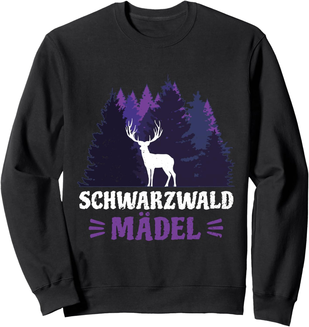 Schwarzwald Urlaub Schwarzwaldmädel Bollenhut Schwarzwald Sweatshirt