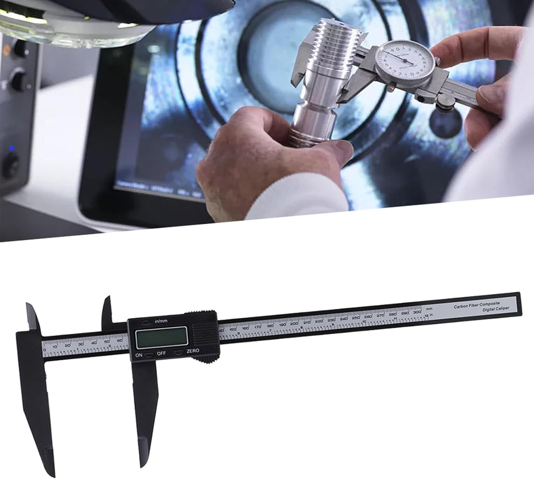 300 Mm Digitales Elektronisches Messschieber-Carbon-Lineal mit Langem Backenmesswerkzeug, Hochfestes