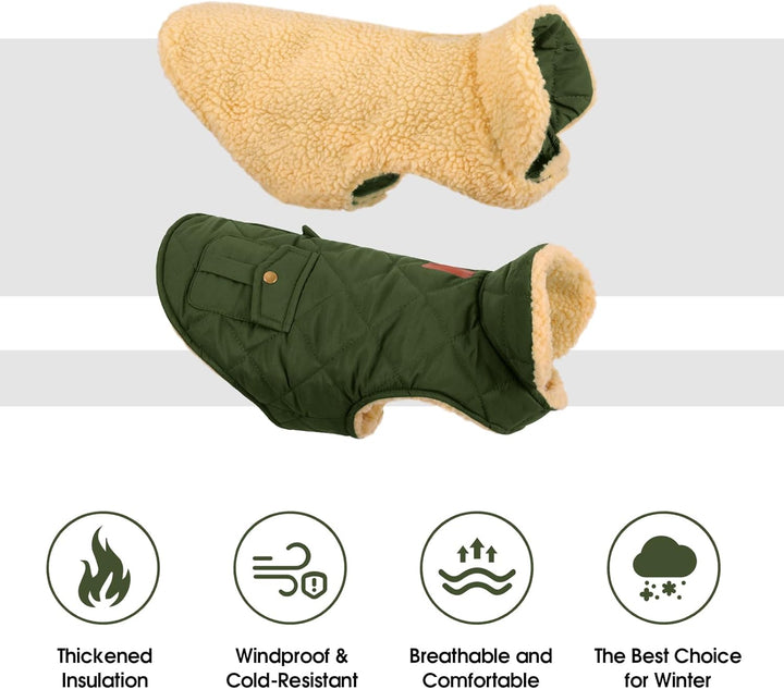 CITÉTOILE Wintermantel Hundemantel, Warme Winterjacken mit Fleece für Hunde,Hundejacke Hundekleidung