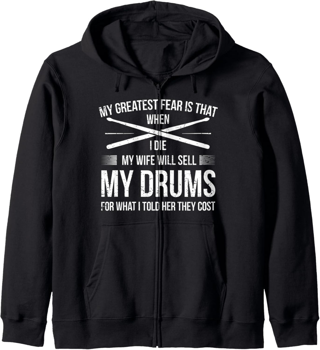 Schlagzeuger Drummer Percussion Witz I Verkauft Schlagzeug Kapuzenjacke