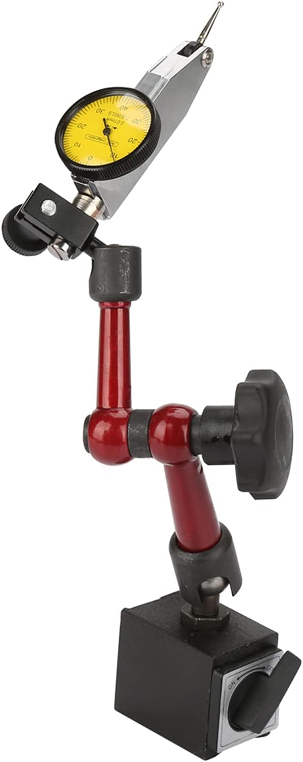 Messuhr mit Magnethalter, Centesimal Komparator mit Artikulierter Magnetischer Basis Mikrometer Fühl
