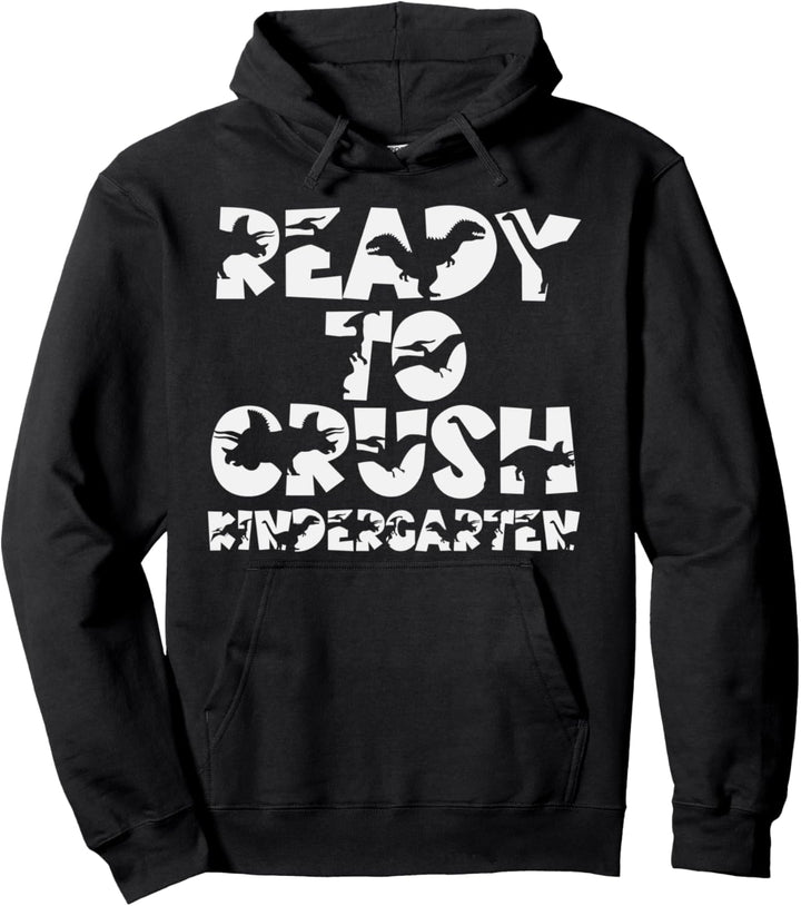 READY TO CRUSH Kindergarten-Dinosaurier zurück zur Pullover Hoodie