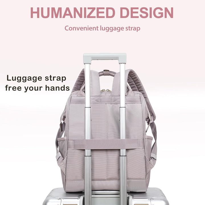 KROSER Laptop-Rucksack Damen 17 Zoll Business Reiserucksack Wasserdicht mit Hartgeschältem Sicherhei