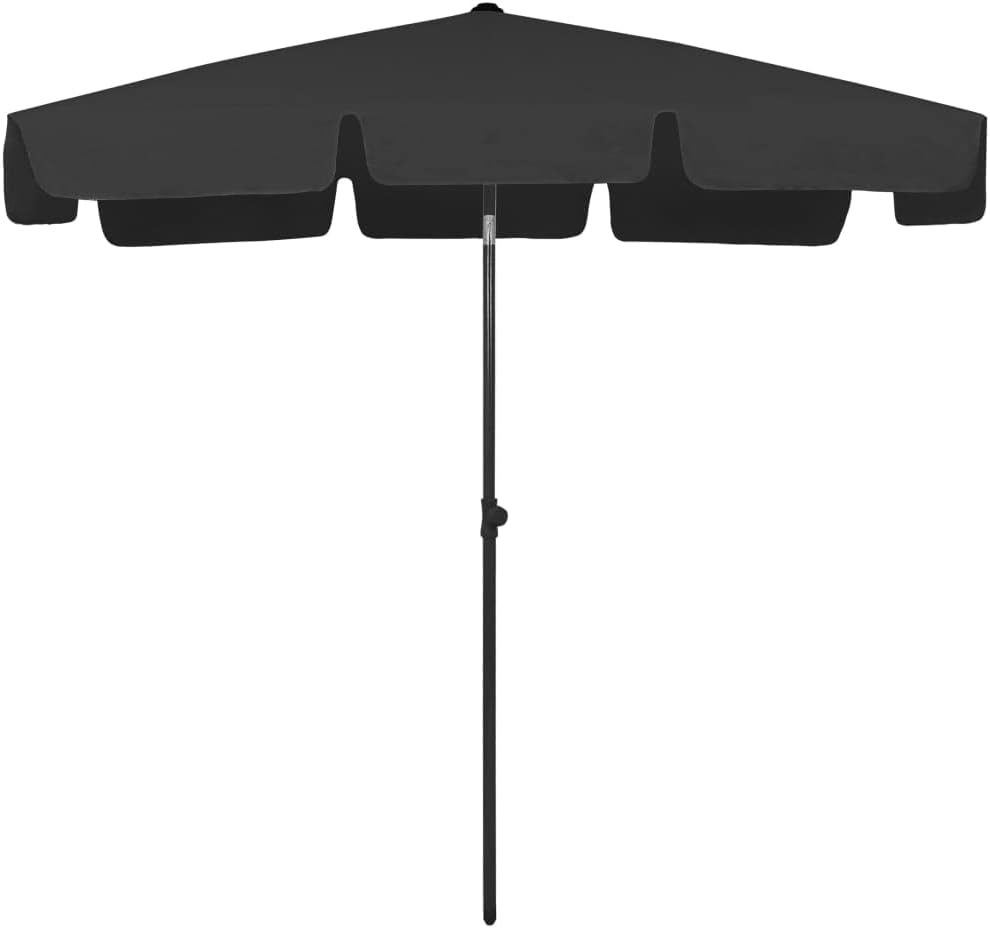 vidaXL Strandschirm Kippbar Sonnenschirm Balkonschirm Gartenschirm Ampelschirm Marktschirm Schirm Te