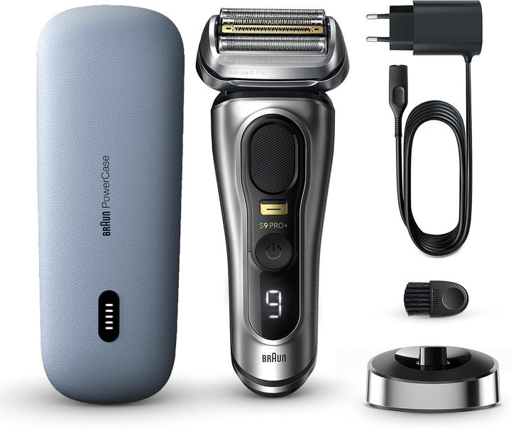 Braun Series 9 Pro+ Rasierer Herren Elektrisch, Elektrorasierer mit 5 Pro Rasierelementen, Langhaars