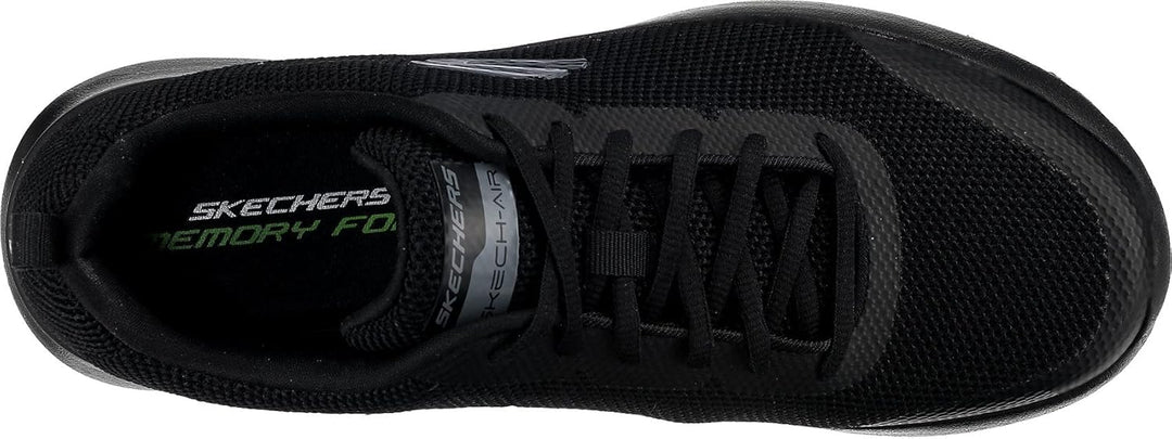 Skechers Herren Skech-air Dynamight Winly Sneaker 39 EU Black Knit Synthetic Black Trim, 39 EU Black