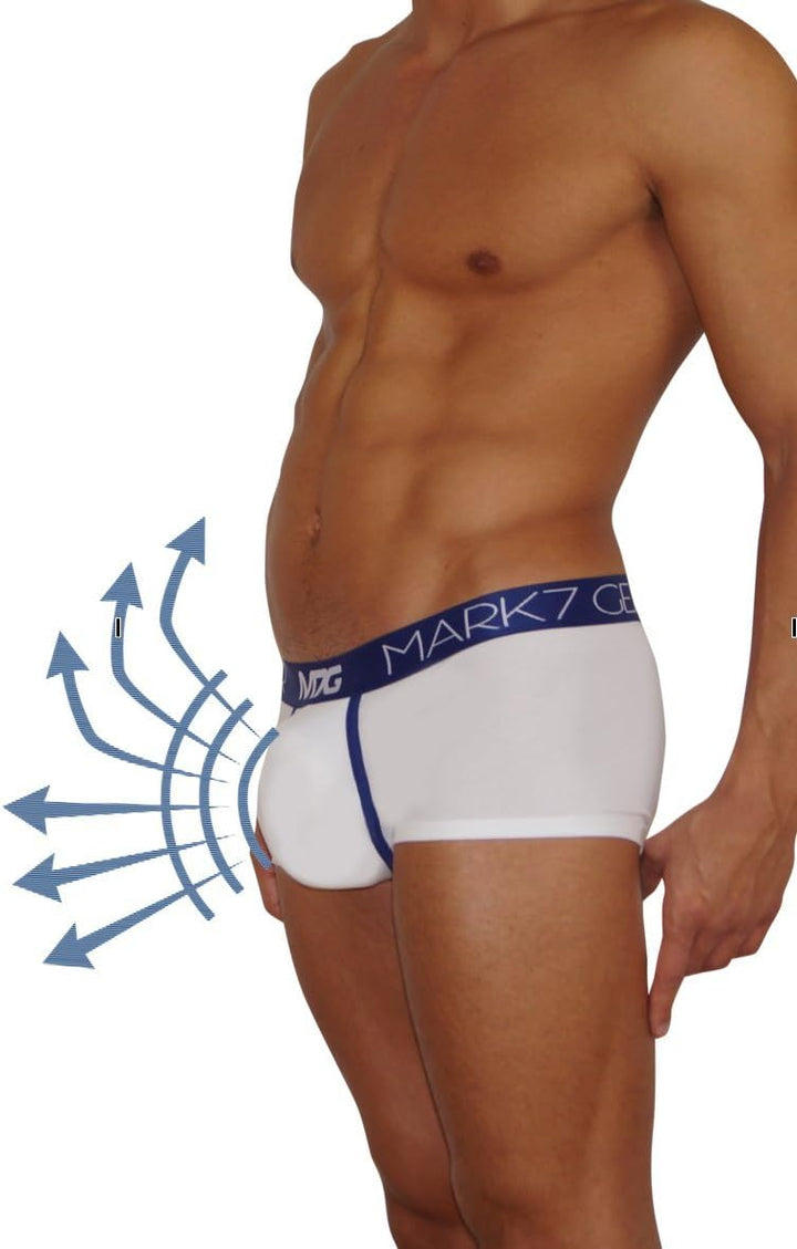 Triple Pack Pants - Weiss, blau, schwarz - 3 Pants mit Boost Engeneering (Push-UP) M Mehrfarbig, M M