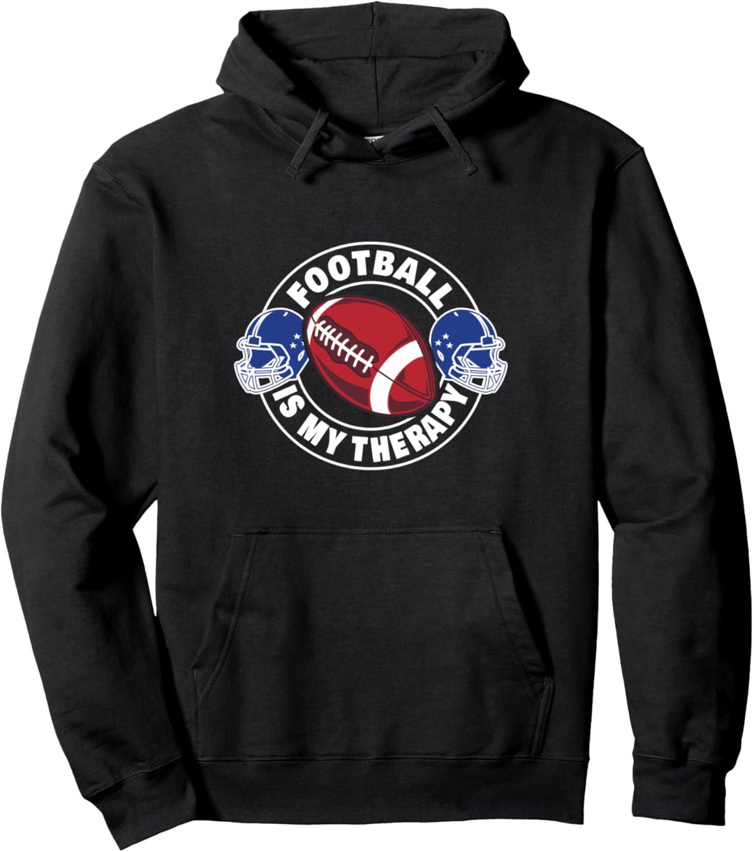 Football Is My Therapy, American Football Pullover Hoodie
