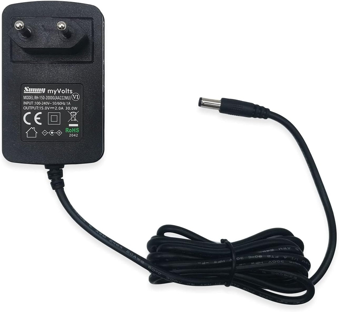 MyVolts 15V EU-Netzteil kompatibel mit Breas Z-2 CPAP Sleep Machine Standard, Standard