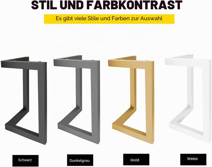 Fimghsoo Tischkufen Industriedesign 71cm Tischgestell Metall Tischbeine scandic Tischbeine Möbelfüss