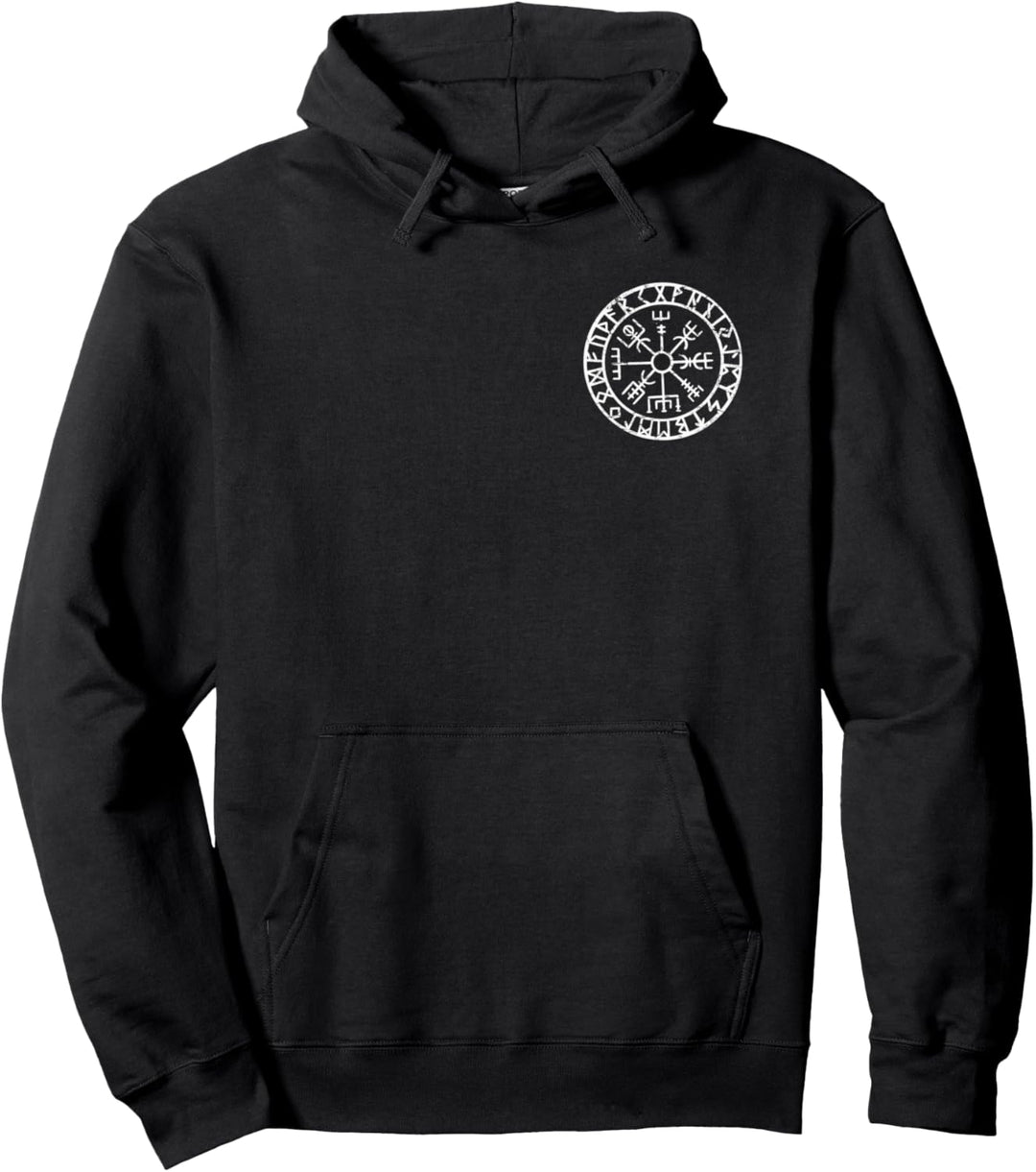 Nordische Mythologie Odin Wolf Valhalla (Zurück) Pullover Hoodie