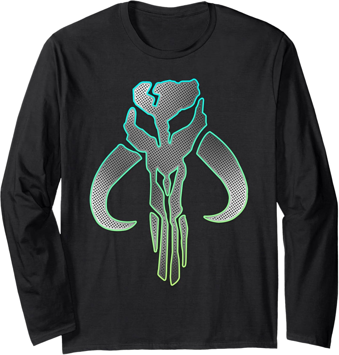 Star Wars: The Mandalorian Silver Logo Langarmshirt