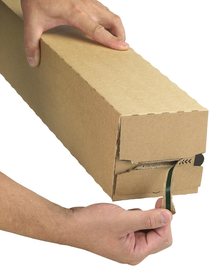 progressPACK Teleskop-Versandhülse Premium PP LBT10.06 aus Wellpappe, DIN A0, 860 x 111 x 111 mm, 10