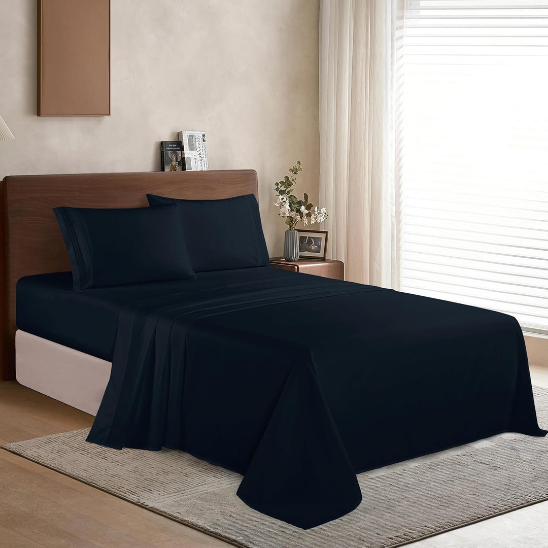 Elegant Comfort Bettwäsche-Set, luxuriös, weich, Fadenzahl 1500, ägyptische Qualität, Knitter- und l