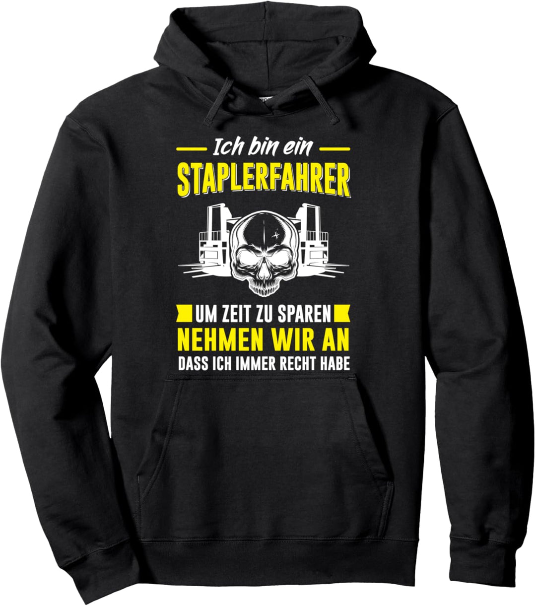Staplerfahrer Gabelstaplerfahrer Lagerarbeiter Pullover Hoodie