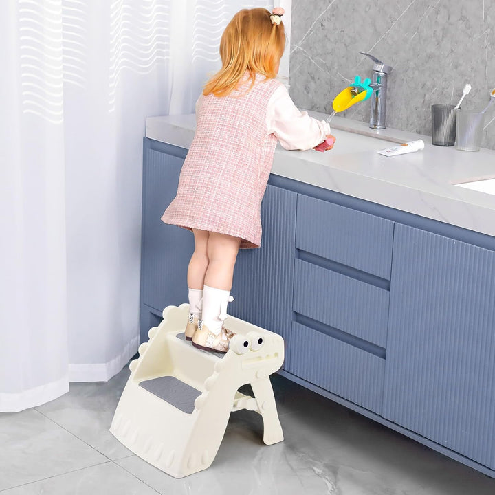 Tritthocker Kinder Hocker Kinder Klappbar Tritthocker Kinder 2 Stufen, Rutschfester Hocker Kinder Ba