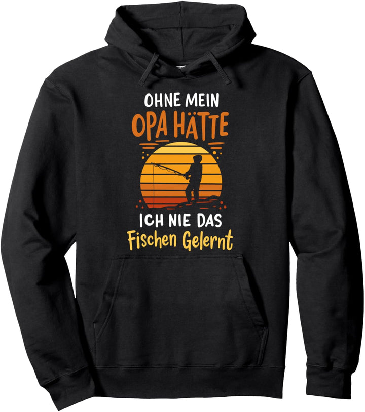 Opa Enkel Angeln Angler Pullover Hoodie