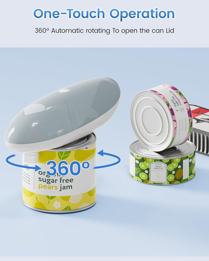 Elektrischer Dosenöffner, One Touch Automatischer Dosenöffner Elektrischer, Automatische 360°-Drehun