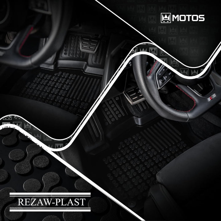 M MOTOS Gummimatten Auto Fussmatte passt für Audi A4 I B5 1994-2001 Verbessern Sie Ihren Reisekomfor