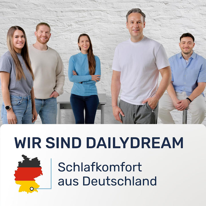 Dailydream viscoelastischer Matratzentopper Deluxe mit Memory Foam Effekt, 200x200x5cm 5cm hoch