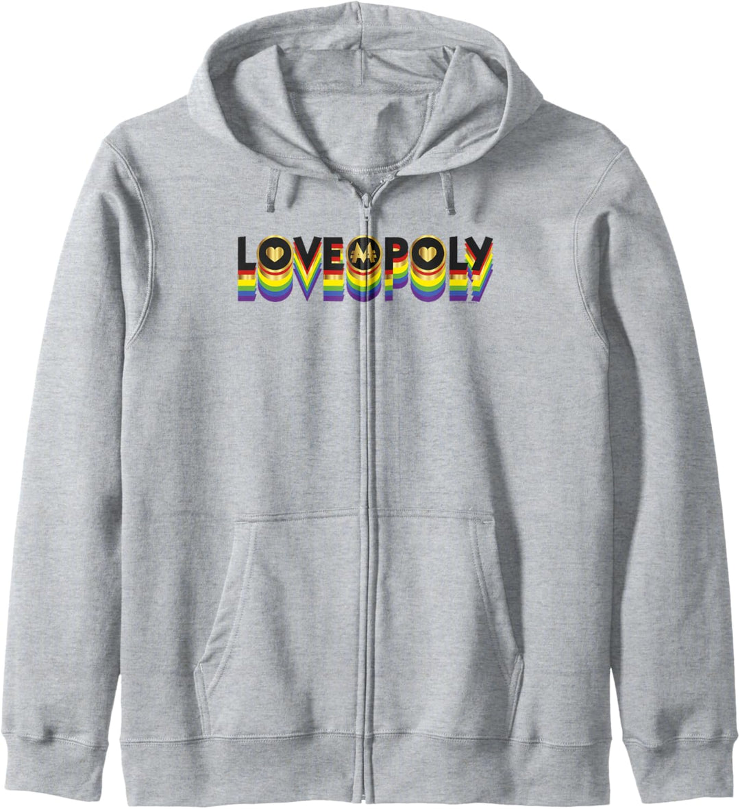 Monopoly Loveopoly Rainbow Word Stack Kapuzenjacke