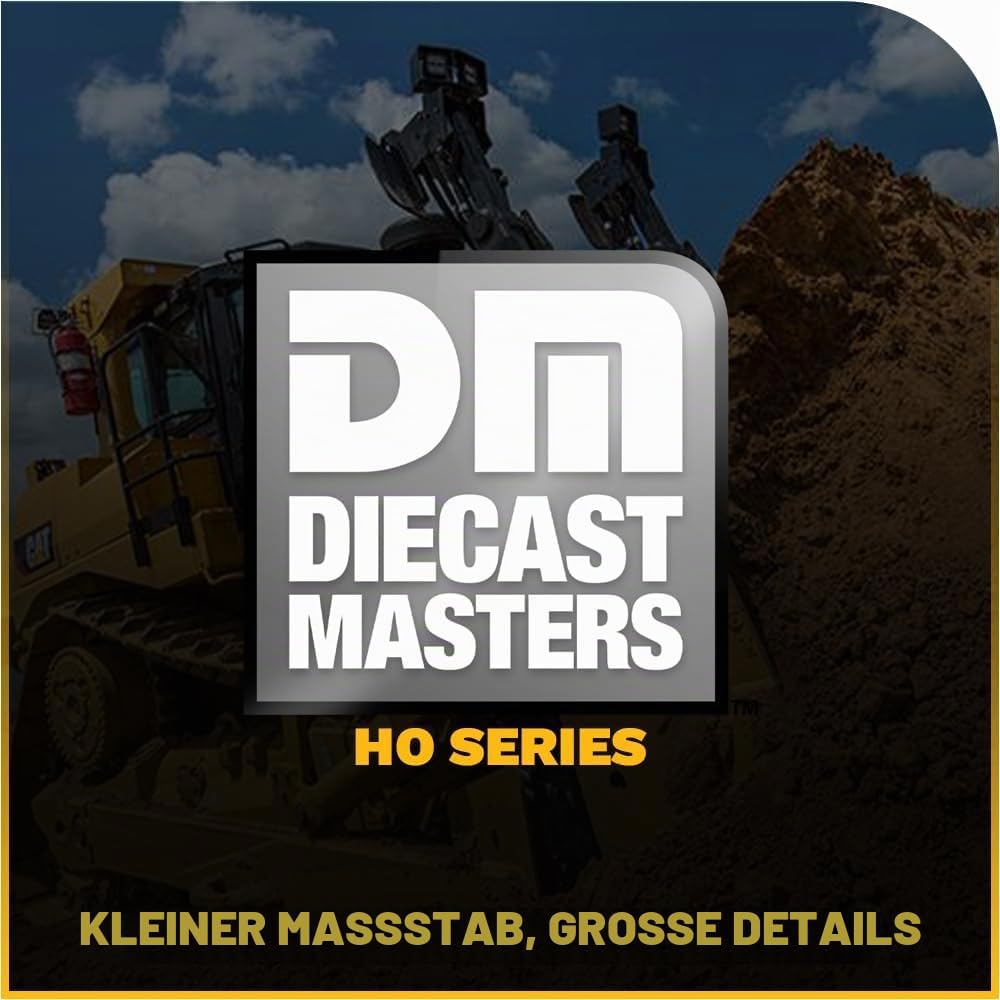 Diecast Masters 85209 - Caterpillar Kettendozer D9T, detailgetreues H0 CAT Baufahrzeug in Metallbox,