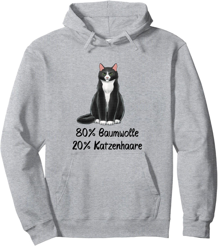 Katzenpulli Katzen Pulli 80% Baumwolle 20% Katzenhaare Pullover Hoodie