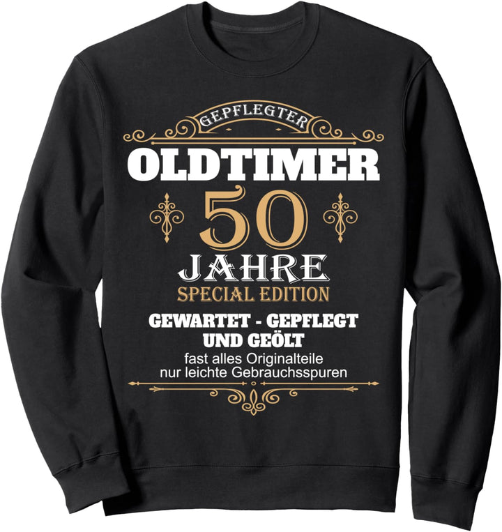 50 Jahre Geburtstag Mann 50sten Oldtimer 50er Männer 50ter Sweatshirt