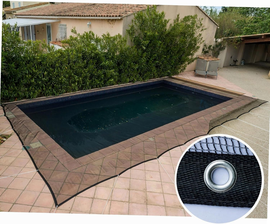 WERKA PRO 10852 – Netz für Pool – für rechteckigen Pool – 5 x 9 m – Schwarz
