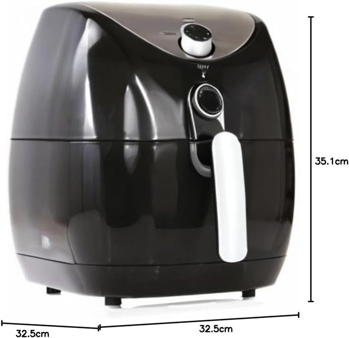 Tower T17021 Heissluftfritteuse in Familiengrösse mit schneller Luftzirkulation, 60-Minuten-Timer, 4