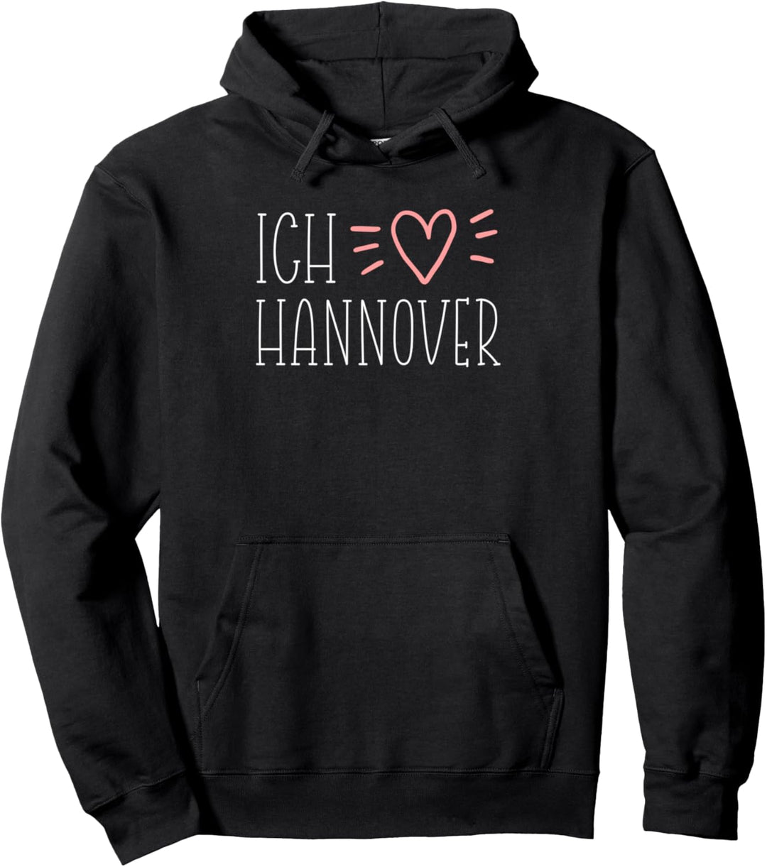Ich liebe Hannover Herz Souvenir Geschenk Pullover Hoodie