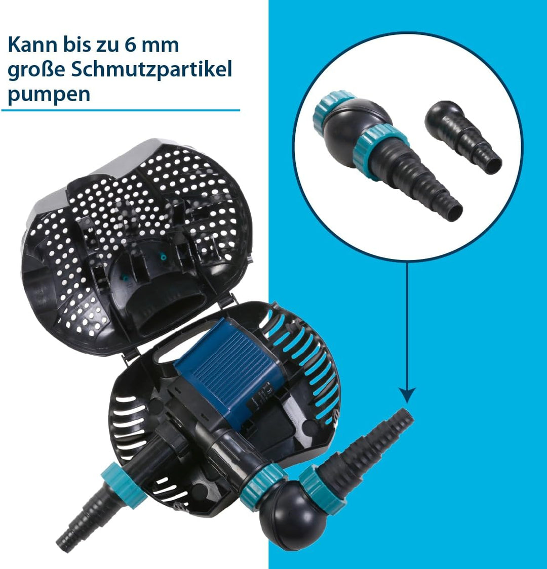 AquaForte O-3500 Plus, 25 Watt, max. Durchfluss 3,5 m3/Stunde, max. Förderhöhe 3 Meter, Kabellänge 1