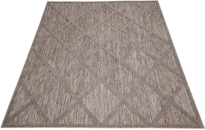 carpet city In-&amp; Outdoor Teppich - 240x340 cm - für Innen-&amp; Aussenbereich - Wetterfest Balkon-Teppic