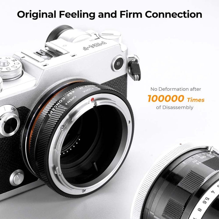 K&F Concept FD-M4/3 IV PRO MFT-Objektivhalterungsadapter, kompatibel mit Canon-n-Objektiv der FD/FL-
