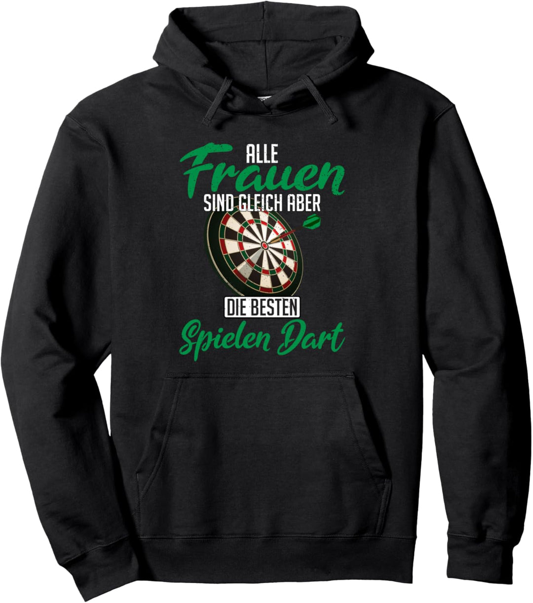 Dart Lustig Damen Darts Geschenk für Frauen Dart Pullover Hoodie
