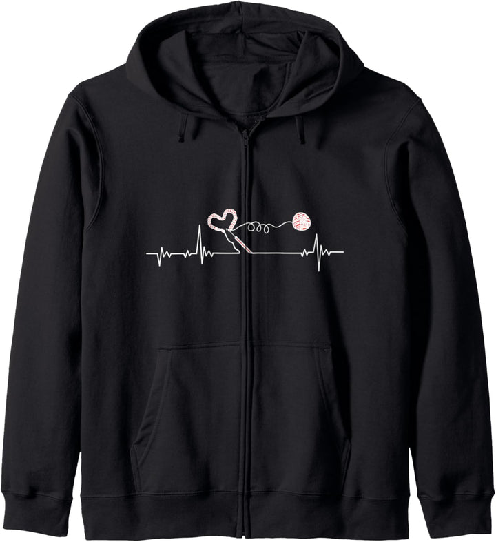 Häkeln Häkelnadel Herzschlag Pulslinie Häkel Geschenk Kapuzenjacke