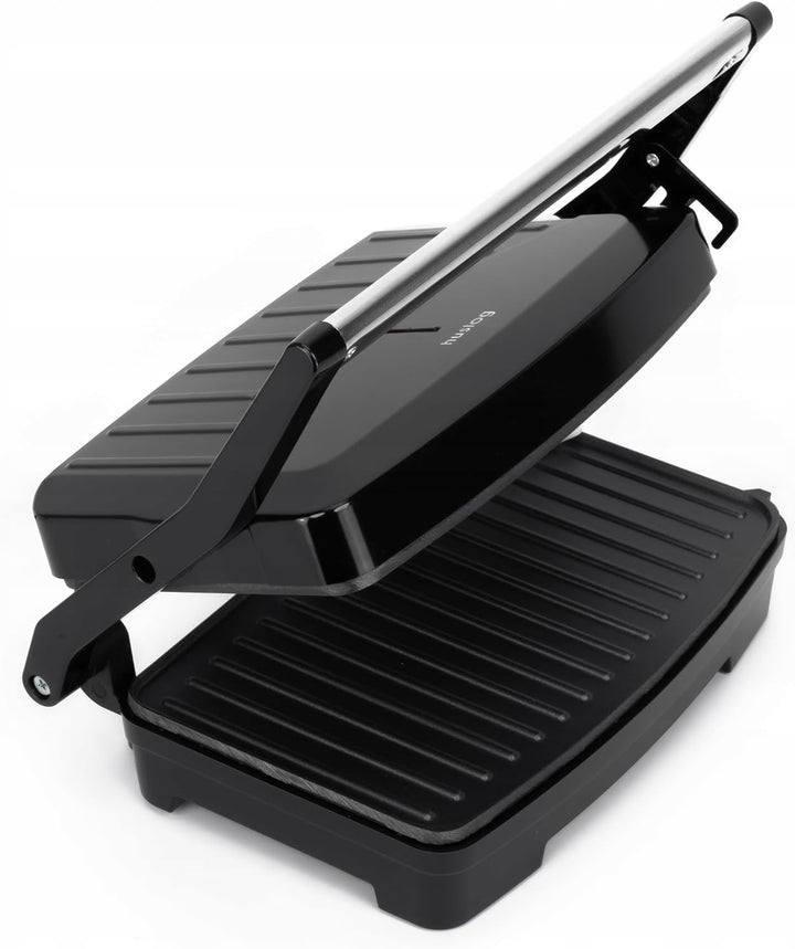 Sandwichmaker, Panini-toaster, Elektrischer Grill, Schwarz, 1000W