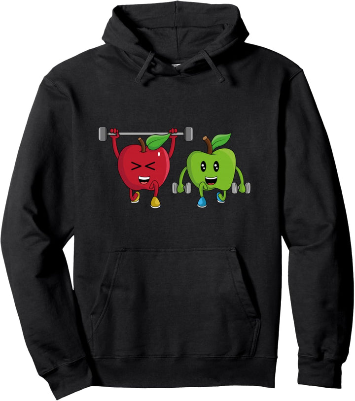 Veggie power, Äpfel, Training Äpfel, lustige Äpfel, Apfel Pullover Hoodie