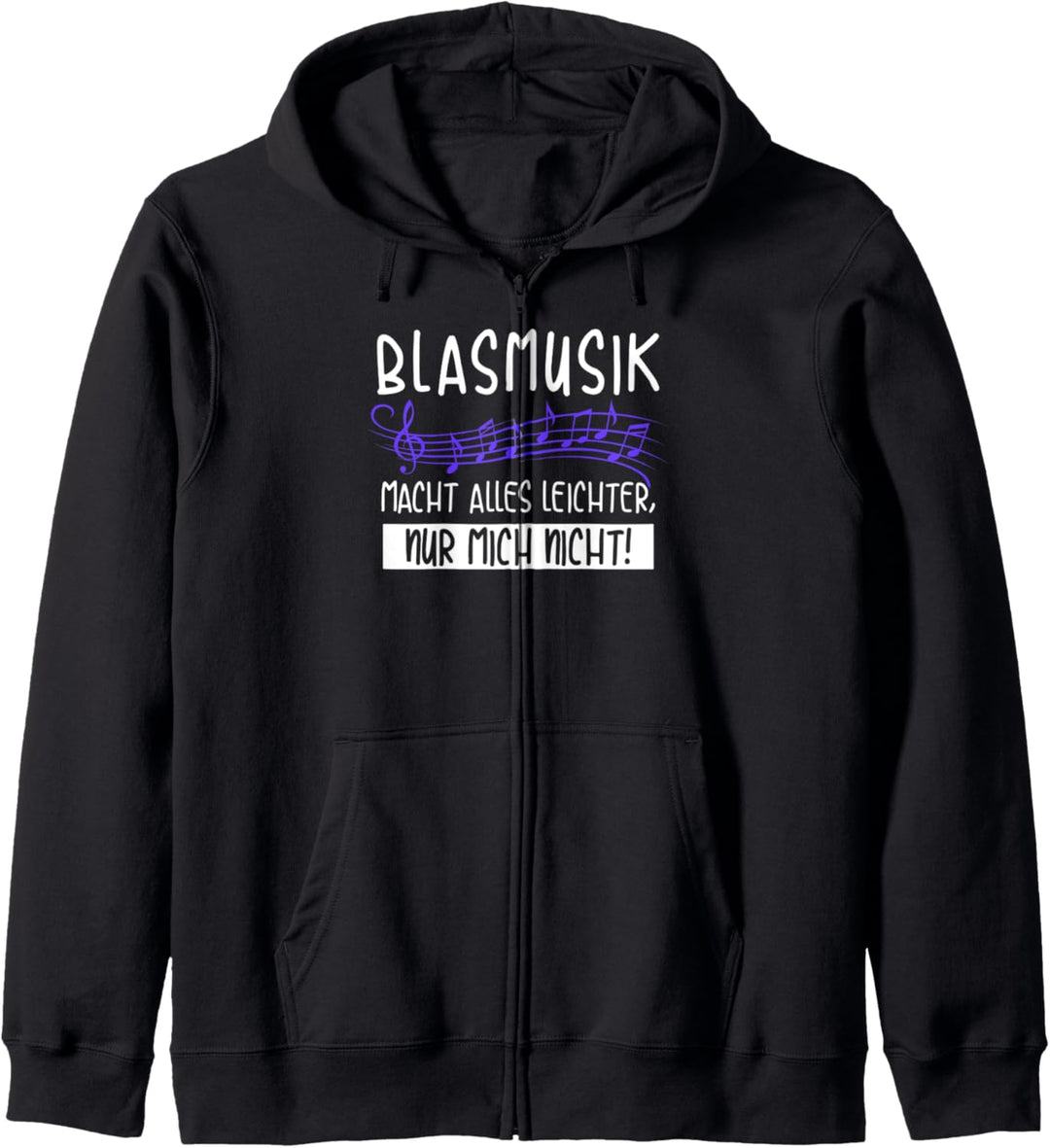 Blasmusik Musikprobe Motiv mit Spruch für Musiker Kapuzenjacke