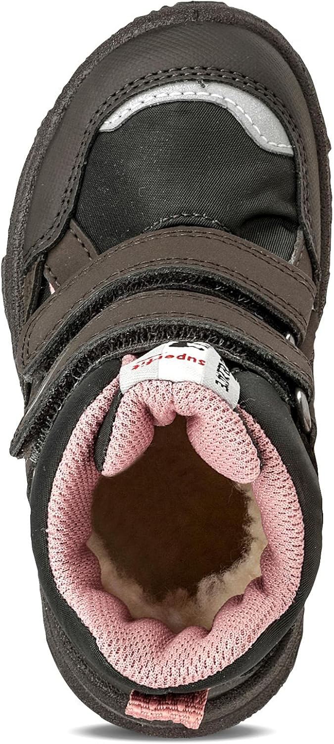Superfit Mädchen Glacier Schneestiefel 26 EU Weit Braun Rosa 3000, 26 EU Weit Braun Rosa 3000