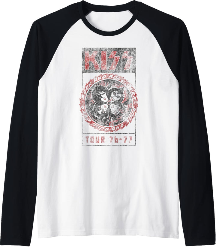 KISS - Rock'n'Roll Over Vintage Raglan
